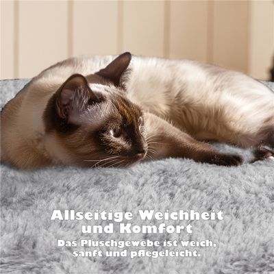 Kratzbaum mit 3 Aussichtsplattformen 2 Katzenhöhlen und 2 Plüschbälle