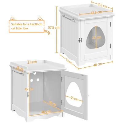 Yaheetech  Maison de Toilette pour Chat