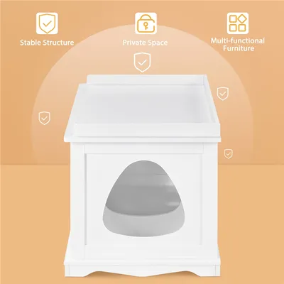 Yaheetech Maison de Toilette pour Chat Meuble Cache Litière