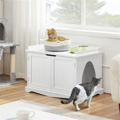 Yaheetech Maison de Toilette pour Chat Meuble Cache Litière