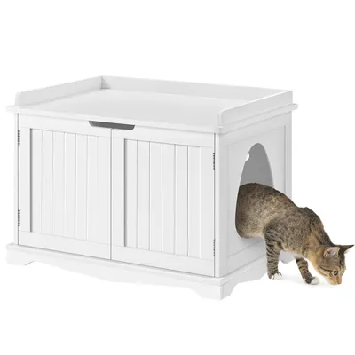 Yaheetech Maison de Toilette pour Chat Meuble Cache Litière
