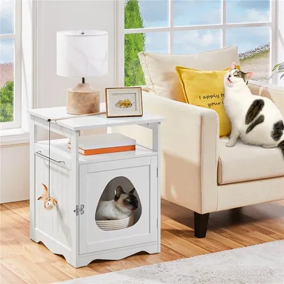 Yaheetech  Cache Litière pour Animaux