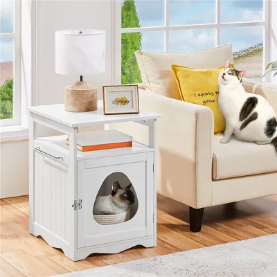 Yaheetech  Cache Litière pour Animaux