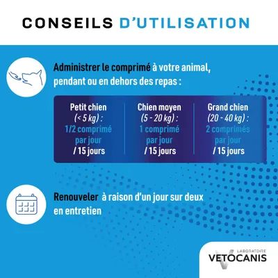 Vetocanis, Dentifrices à croquer pour Chien - Lot de 3 x 30 Comprimés