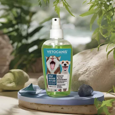 Vetocanis, 3x Sprays Dentaire Anti-Tartre, au Fluor pour Chien 150ml