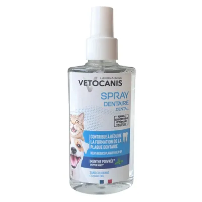 Vetocanis, 3x Spray Dentaire pour Chien et Chat 150ml
