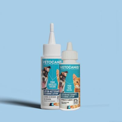 Vetocanis, Kit de Soins, Lotions Yeux et Oreilles