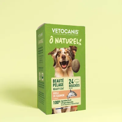 Vetocanis, Lot de 3 Compléments Alimentaires Beauté Pelage pour Chien