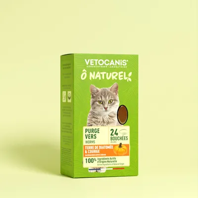Vetocanis, Lot de 3 Compléments Alimentaires Purge Vers pour Chat