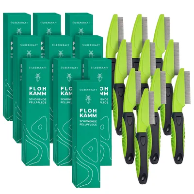 SILBERKRAFT Peigne anti-puces pour chiens et chats SILBERKRAFT Peigne anti-puces pour chiens et chats