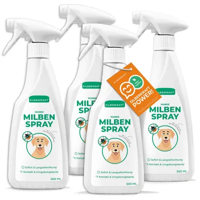 SILBERKRAFT Spray anti-acariens pour chiens