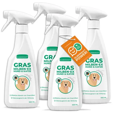 SILBERKRAFT Anti-acariens de l'herbe pour chien et chat