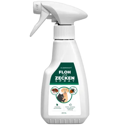 SILBERKRAFT Spray anti-puces et tiques pour chiens et chats SILBERKRAFT Spray anti-puces et tiques pour chiens et chats