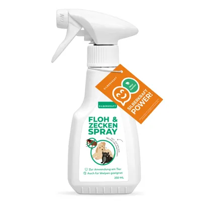 SILBERKRAFT Spray anti-puces et tiques pour chiens et chats