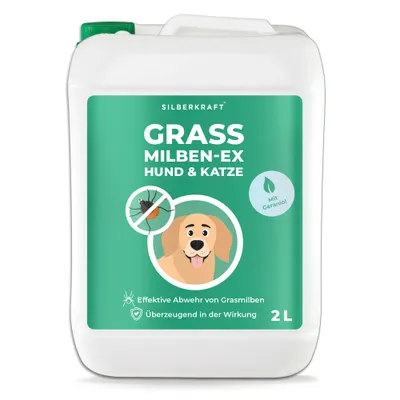 SILBERKRAFT Anti-acariens de l'herbe pour chien et chat