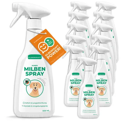 SILBERKRAFT Spray anti-acariens pour chiens