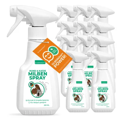 SILBERKRAFT Spray anti-acariens pour chiens et chats