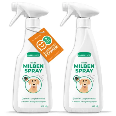 SILBERKRAFT Spray anti-acariens pour chiens