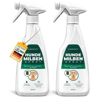 SILBERKRAFT Spray anti-acariens pour chiens