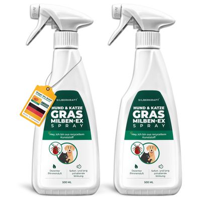 SILBERKRAFT Anti-acariens de l'herbe pour chien et chat