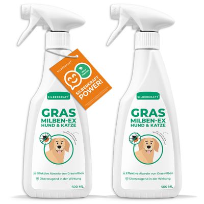 SILBERKRAFT Anti-acariens de l'herbe pour chien et chat