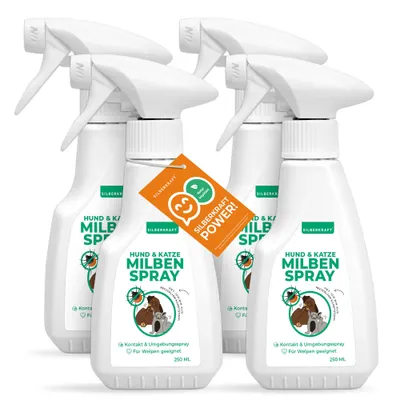 SILBERKRAFT Spray anti-acariens pour chiens et chats