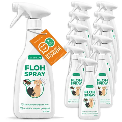 SILBERKRAFT Spray anti-puces pour chiens et chats