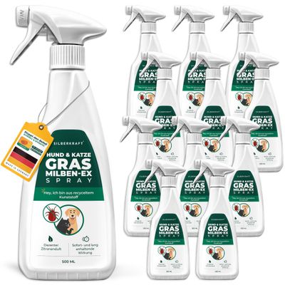 SILBERKRAFT Anti-acariens de l'herbe pour chien et chat