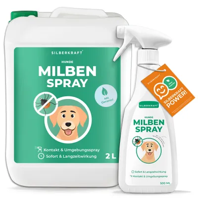 SILBERKRAFT Spray anti-acariens pour chiens
