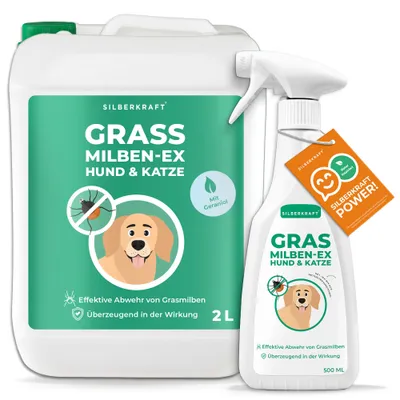 SILBERKRAFT Anti-acariens de l'herbe pour chien et chat