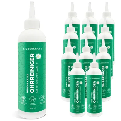SILBERKRAFT Nettoyant pour les oreilles chien et chat