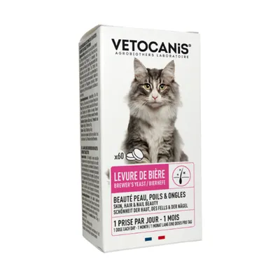 Vetocanis, Levure de Bière pour Chat, lot de 3 boîtes
