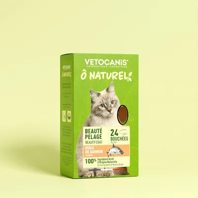 Vetocanis, Lot de 3 Compléments Alimentaires Beauté Pelage pour Chat
