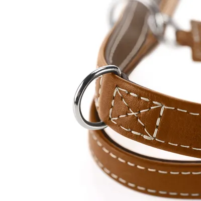 HUNTER Laisse réglable Tara, cognac/brun foncé