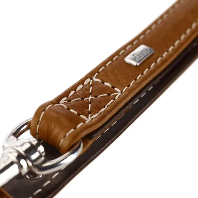 HUNTER Laisse réglable Tara, cognac/brun foncé