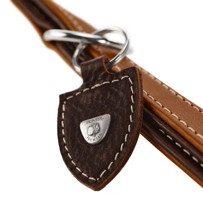 HUNTER Laisse réglable Tara, cognac/brun foncé