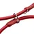 HUNTER Laisse réglable Round & Soft Love, rouge
