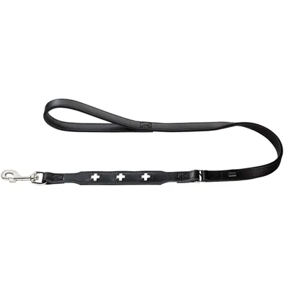 HUNTER Laisse Swiss, noir HUNTER Laisse Swiss, noir