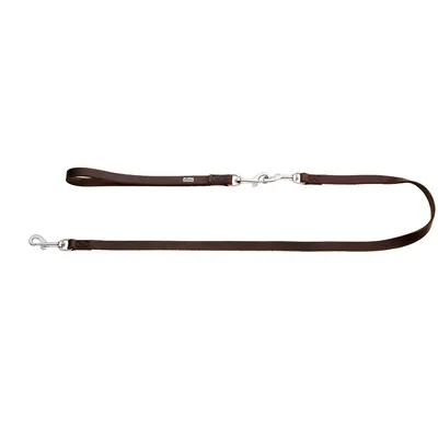 HUNTER Laisse multifonction 6 en 1 Solid Education, brun