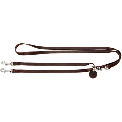 HUNTER Laisse multifonction 6 en 1 Solid Education, brun