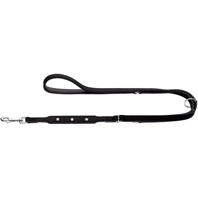 HUNTER Laisse réglable Magic Star, noir