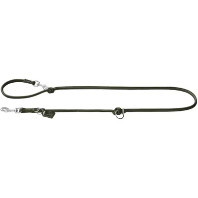 HUNTER Laisse réglable Round & Soft München, vert