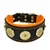 Bestia Custom Dog Gear - Le collier Bijou Noir et Orange Bestia Custom Dog Gear - Le collier Bijou Noir et Orange