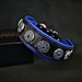 Bijou Halsband in Schwarz / Blau