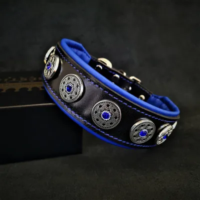 Bijou collar black & blue