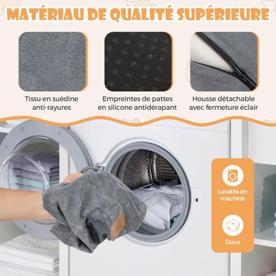 GIANTEX Escalier pour Chien 3 Marches avec Fond Antidérapant