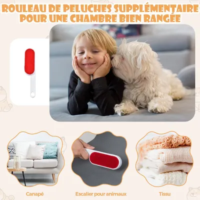 GIANTEX Escalier pour Chien 3 Marches avec Fond Antidérapant