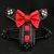 Bestia Custom Dog Gear - Harnais en cuir noir avec nœud papillon Bestia Custom Dog Gear - Harnais en cuir noir avec nœud papillon