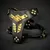 Harnais pour chien en cuir Midas doré taille moyenne Harnais pour chien en cuir Midas doré taille moyenne