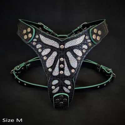 Bestia Custom Dog Gear - Le harnais Ariel Turquoise Bestia Custom Dog Gear - Le harnais Ariel Turquoise